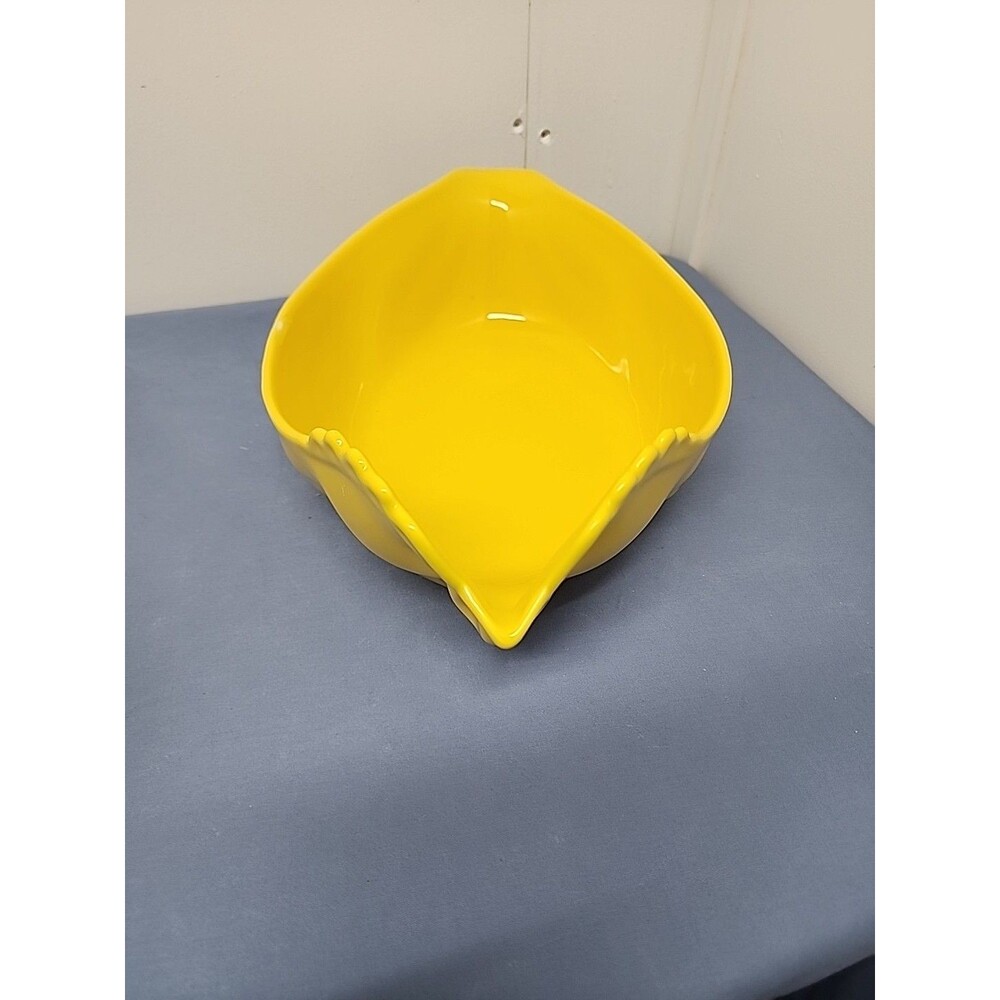 Revol France La Porcelaine Large Yellow Chicken Roasting Casserole Baking Dish